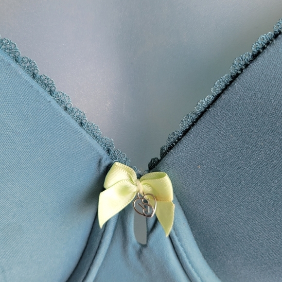 Victoria's Secret Lined  Demi Turquoise Bra 38DDD - Picture 4 of 11